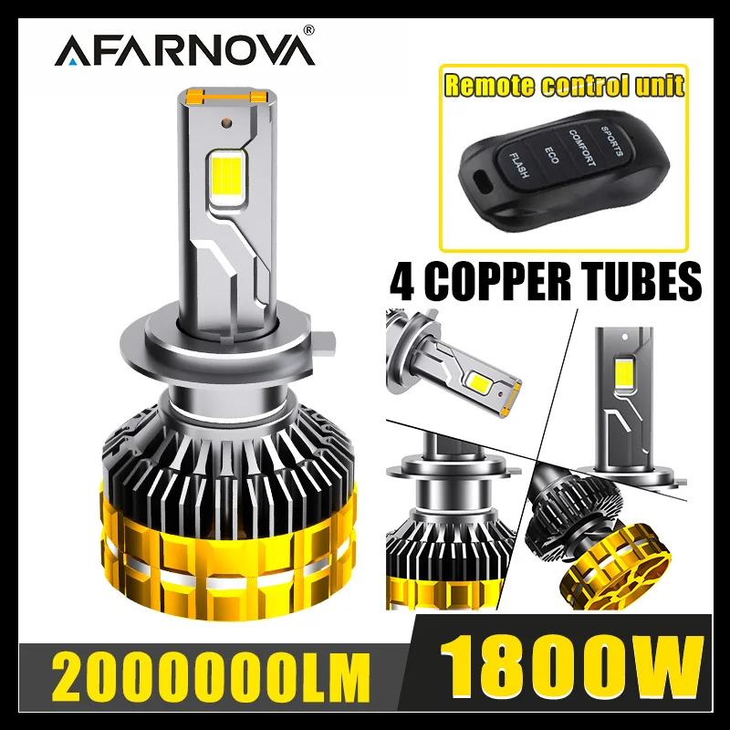 

H4 LED Bulbs H11 9005 HB3 9006 HB4 9012 H7 LED Super High Power Headlight 6000K Temperature Switching Front Lights 12V