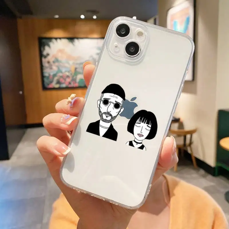 Movie Killer Leon And Mathilda Uncle Girl Phone Case For Iphone 7 8 Plus X Xr Xs 11 12 13 Se2020 Mini Mobile Iphones 14 Pro Max