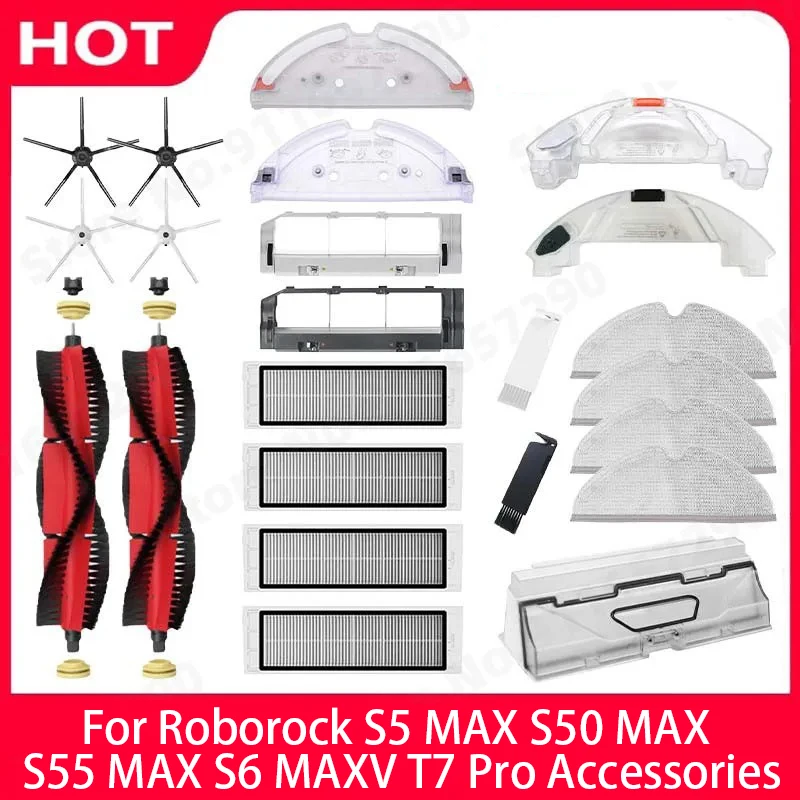 �y�Z�[�����zRoborock S5 MAX S50 MAX S55 MAX S6 MAXV HEPA �t�B���^�[�T�C�h/���C���u���V���^���N�g���C���b�v�_�X�g�{�b�N�X�|���@�A�N�Z�T���[