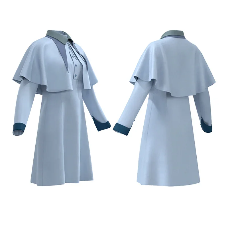 

New Wizard Witch Fleur Isabelle Delacour Beauxbaton Magic Cosplay Costumes Hat Women School Uniform Clothes Cap Halloween
