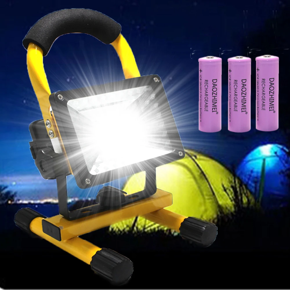 

Outdoor Portable 24 LED Flood Light IP65 Waterproof Emergency Lamp Lawn Flashlight Work Light for Camping Signal Warning