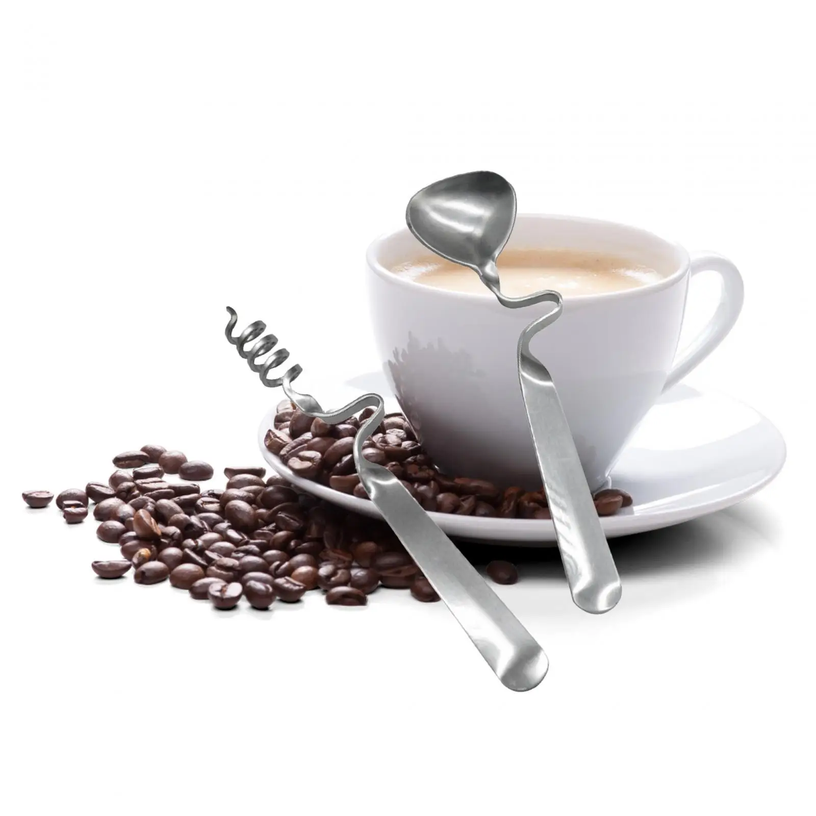 Herramienta Mxing de café, agitador de leche, utensilios creativos, taza colgante, agitador de café de acero inoxidable para té, postre, miel, bebida de café