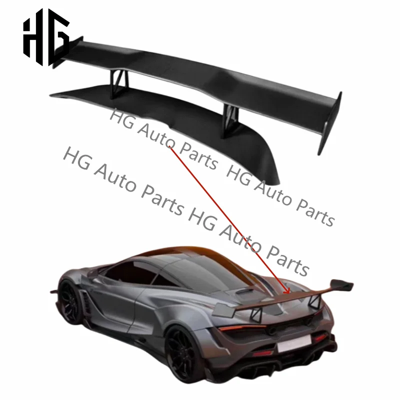 

New Products Prior Design Dry Carbon Fiber Rear Bumper Spoiler Wings For Mclaren 720s 720GT Coupe/Spider Car Spoilers