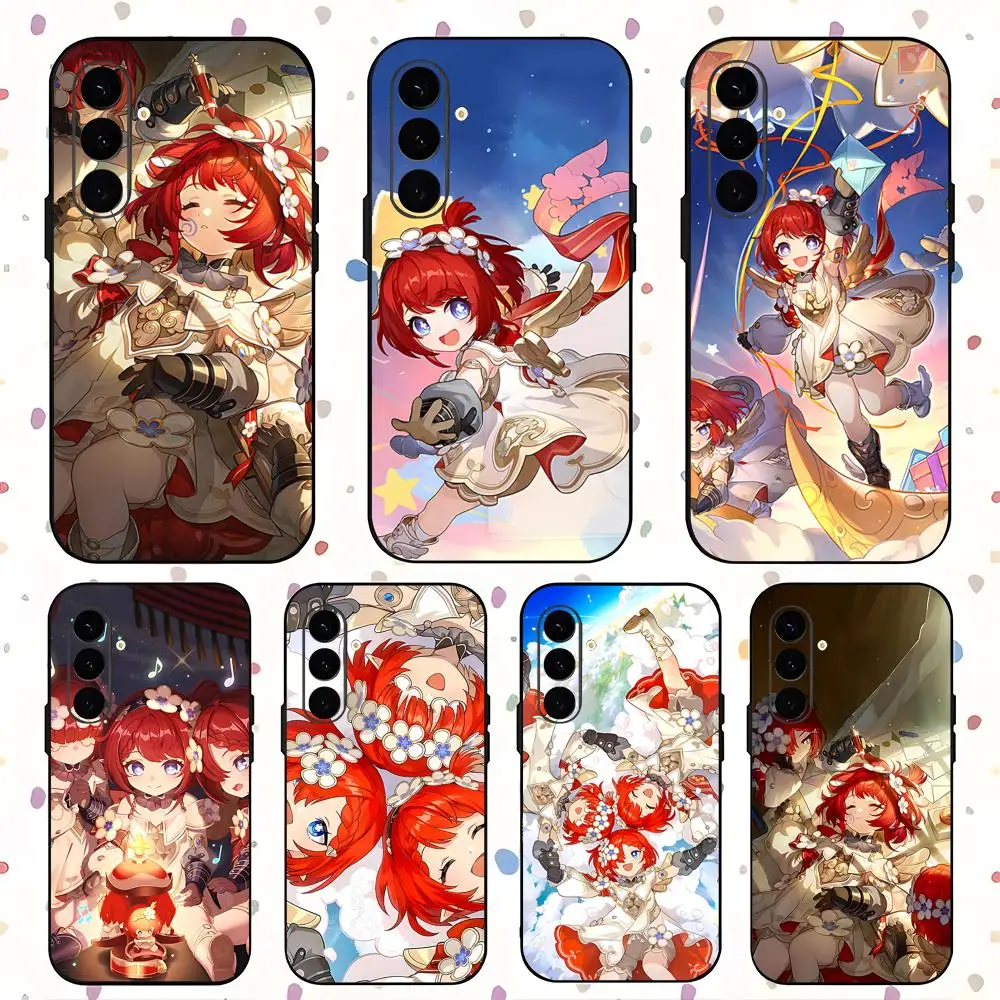 Honkai star rail Tribbie Game Phone Case For Samsung Galaxy S26 S25 S24 S23 S22 S21 Plus Ultra Fold A Soft Black
