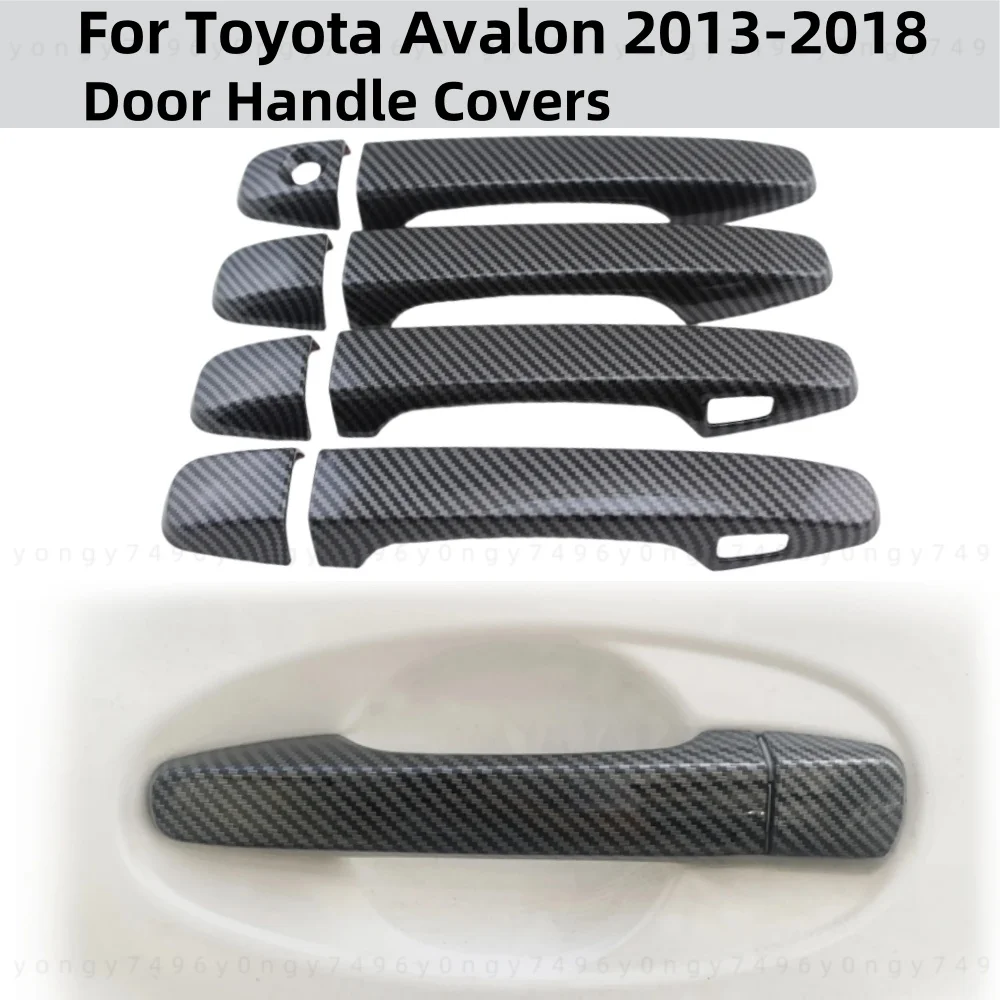 

Gloss Carbon Car Accessories Door Handle Covers Paste Style For Toyota Prius V zvw40 30 2012 2013 2014 2015 2016 Chrome Trim