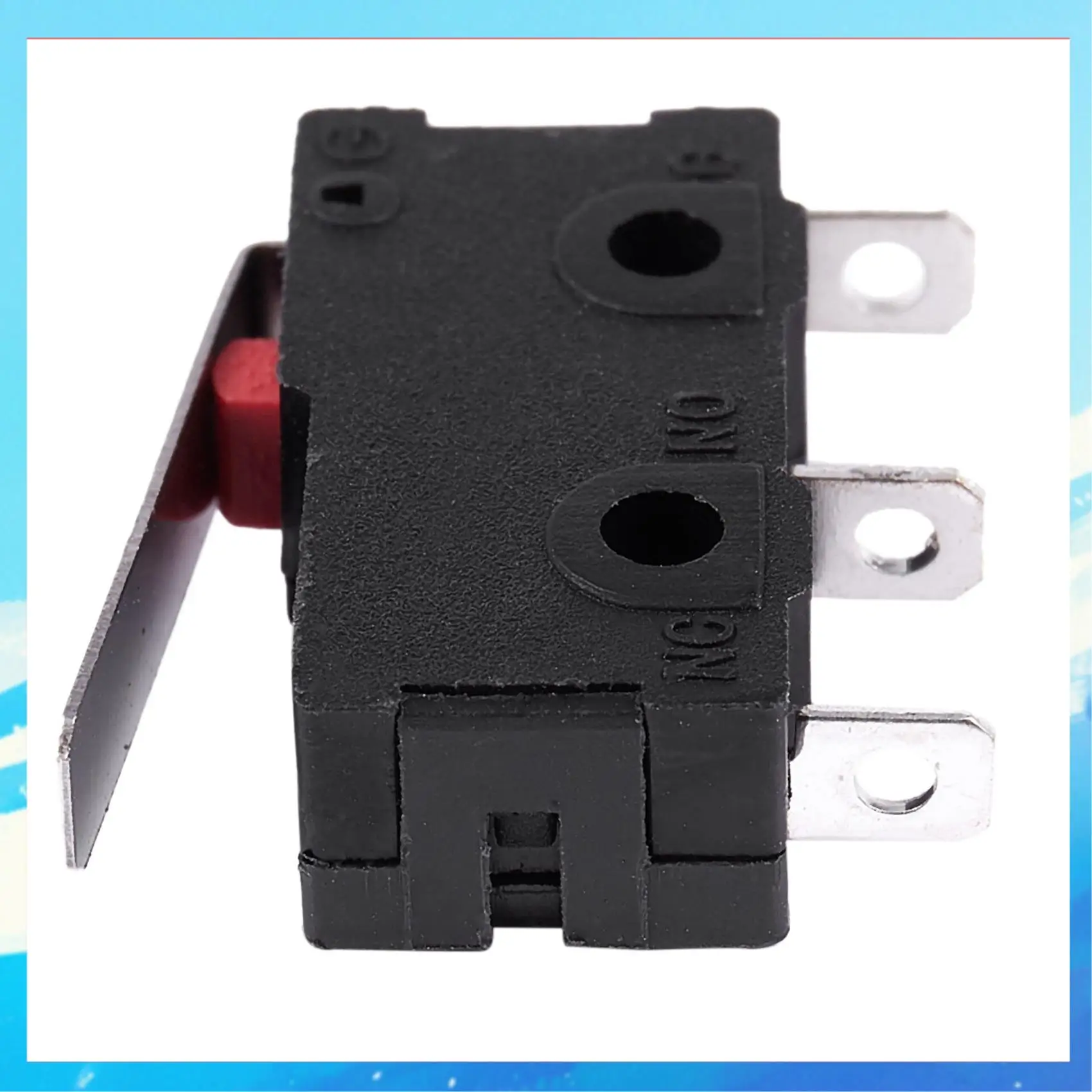 

100Pcs AC 125V 250V 5A SPDT 3-Pin Momentary Plastic Micro-Limit Switch Black+Silver-[A49T]