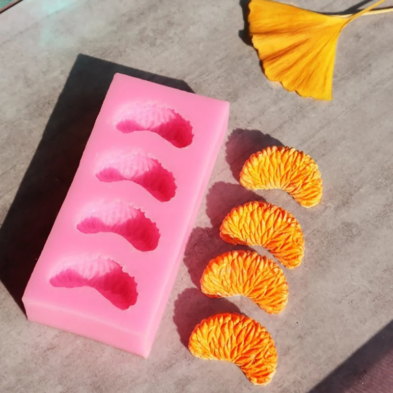 

Kitchen Home Orange Petal Silicone Mold Soap Eco-friendly High Temperature Resistant Candle Making Dessert Baking Home Decor