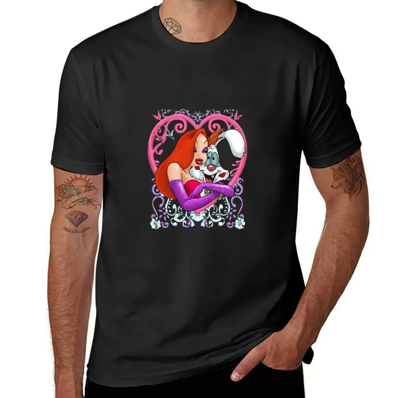 Jessica rabbit art T-Shirt plain Blouse black t-shirts for men