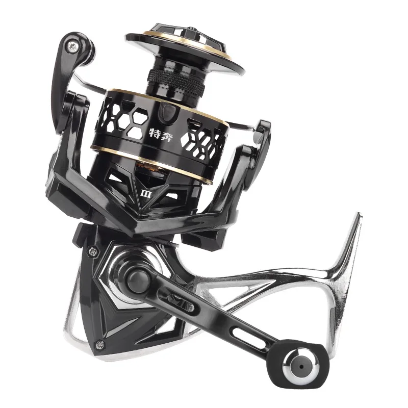 Pesca Carrete de Pesca - All-Metal Fishing Reel, Sea Rod Casting, Rock Fishing, Long Cast, Full Metal Spinning Reel