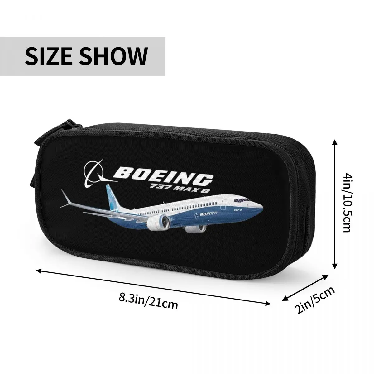 Boeing 737 Airplane Pencil Cases Pencil Box Pen Kids Big Capacity Bags Students School Zipper Stationery