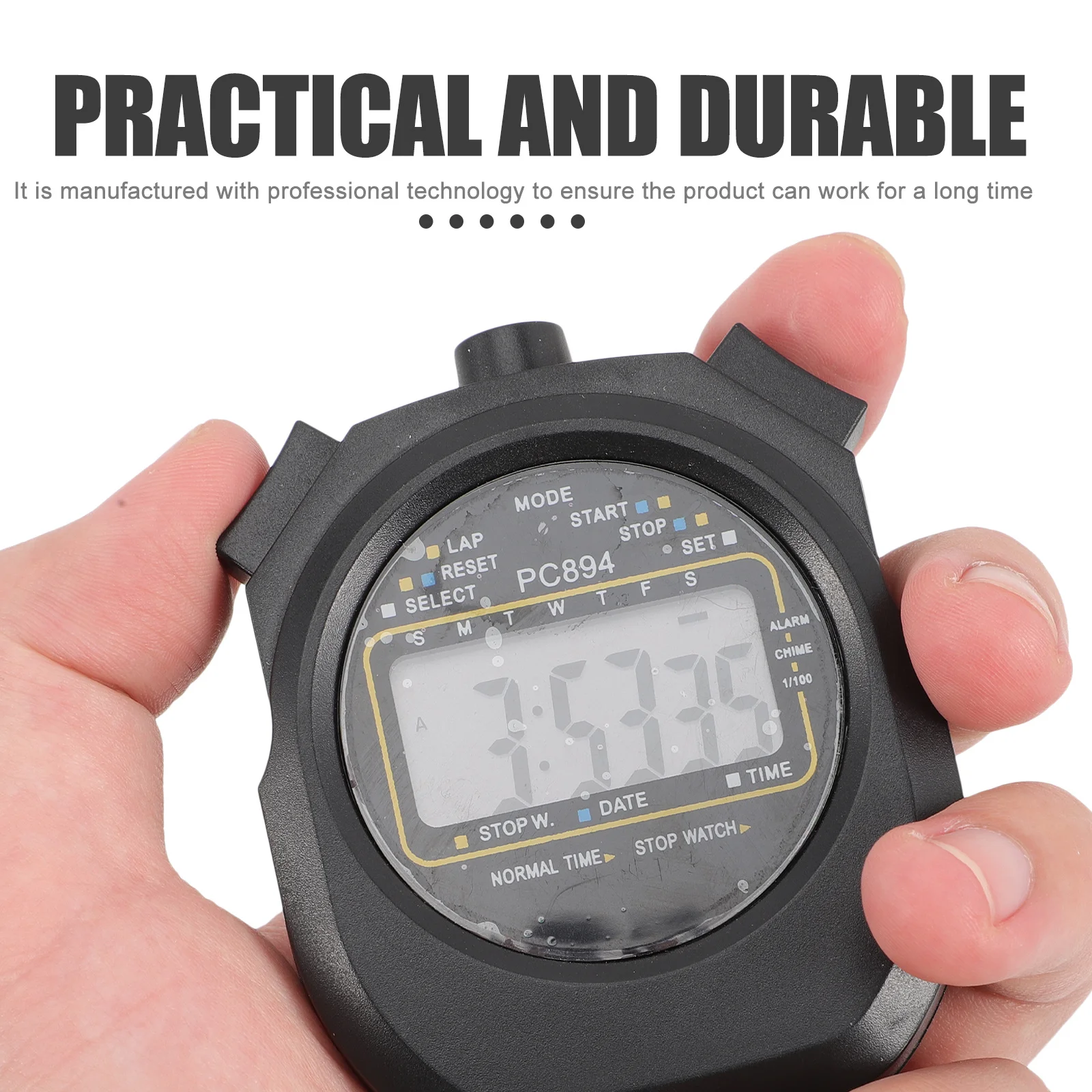 

Набор из 1 цифрового спортивного секундомера с ЖК-дисплеем и функцией свистка, многофункциональный, для тренеров, судей, тренировок на открытом воздухе