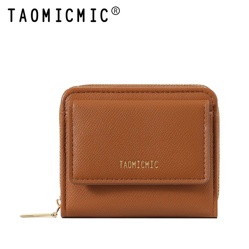 MiniBifold Women's Wallet Student Coin Storage Earphone Organizer Leather Card Holder Compact Portable Money Clip