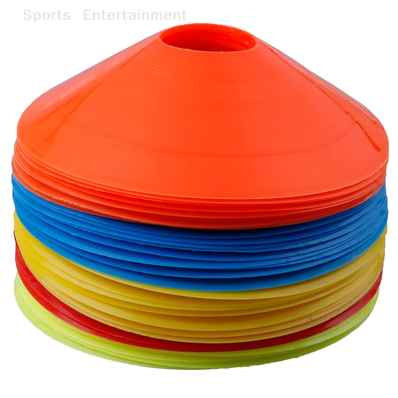 10pcs/set  Soccer Discs Bucket Marker Training Sign Flat Cones Marker Discs Obstacle signage, signage, and road signs