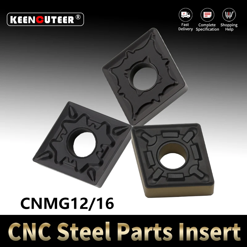 

CNMG12/16 MA/BF/PR/CQ/PM Carbide Insert for MCGNR/L CNMG Blade for Steel Cutter CNC Lathe External Turning Tool