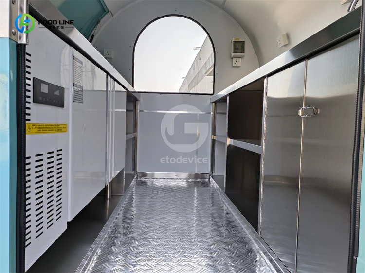 مصنع عالي الجودة مخصص مقطورة امتياز الطعام للبيع شاحنة الوجبات السريعة المتنقلة أوروبا