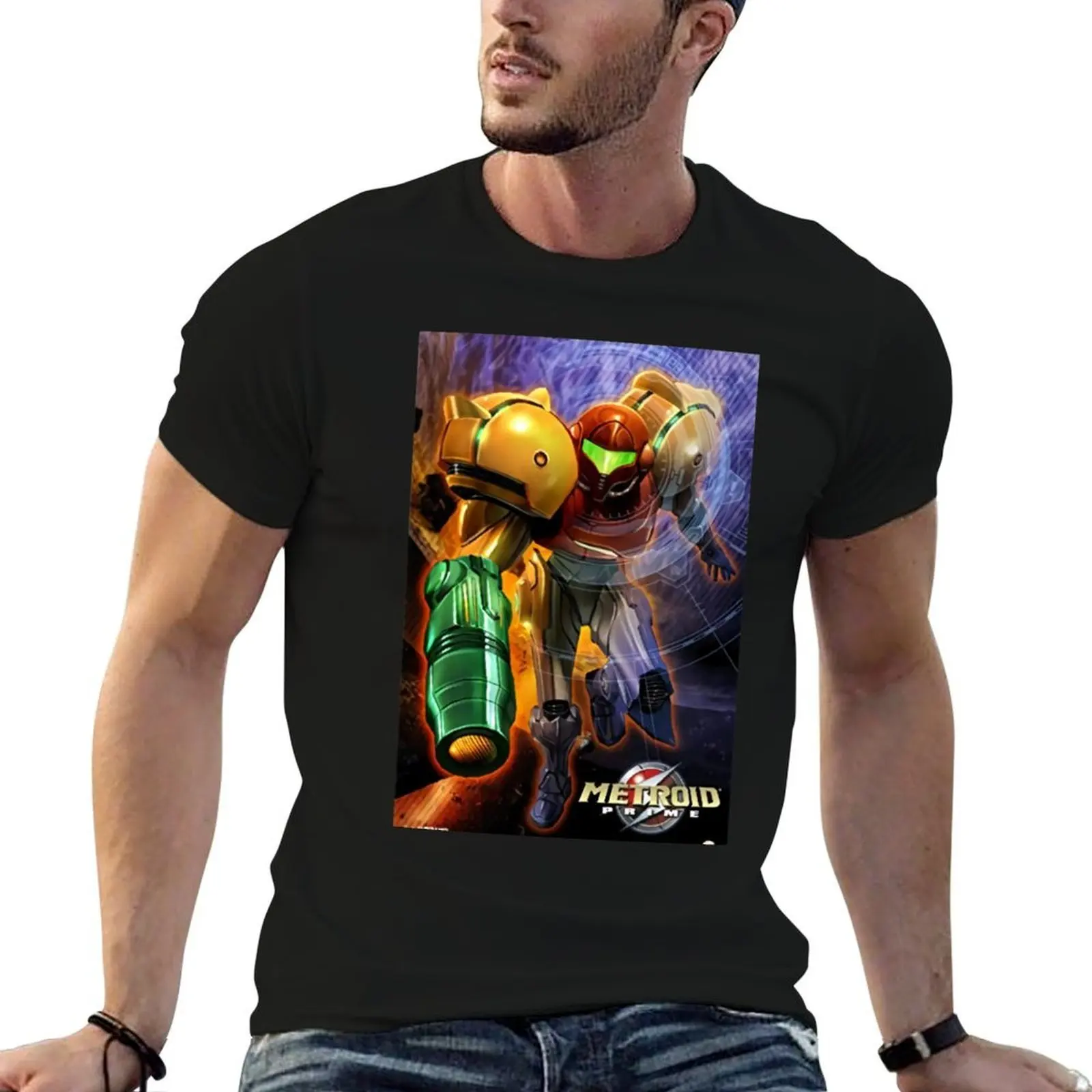 

brand Metroid high t shirt t man shirts quality custom luxury print t shirt Prime man T-Shirt summer