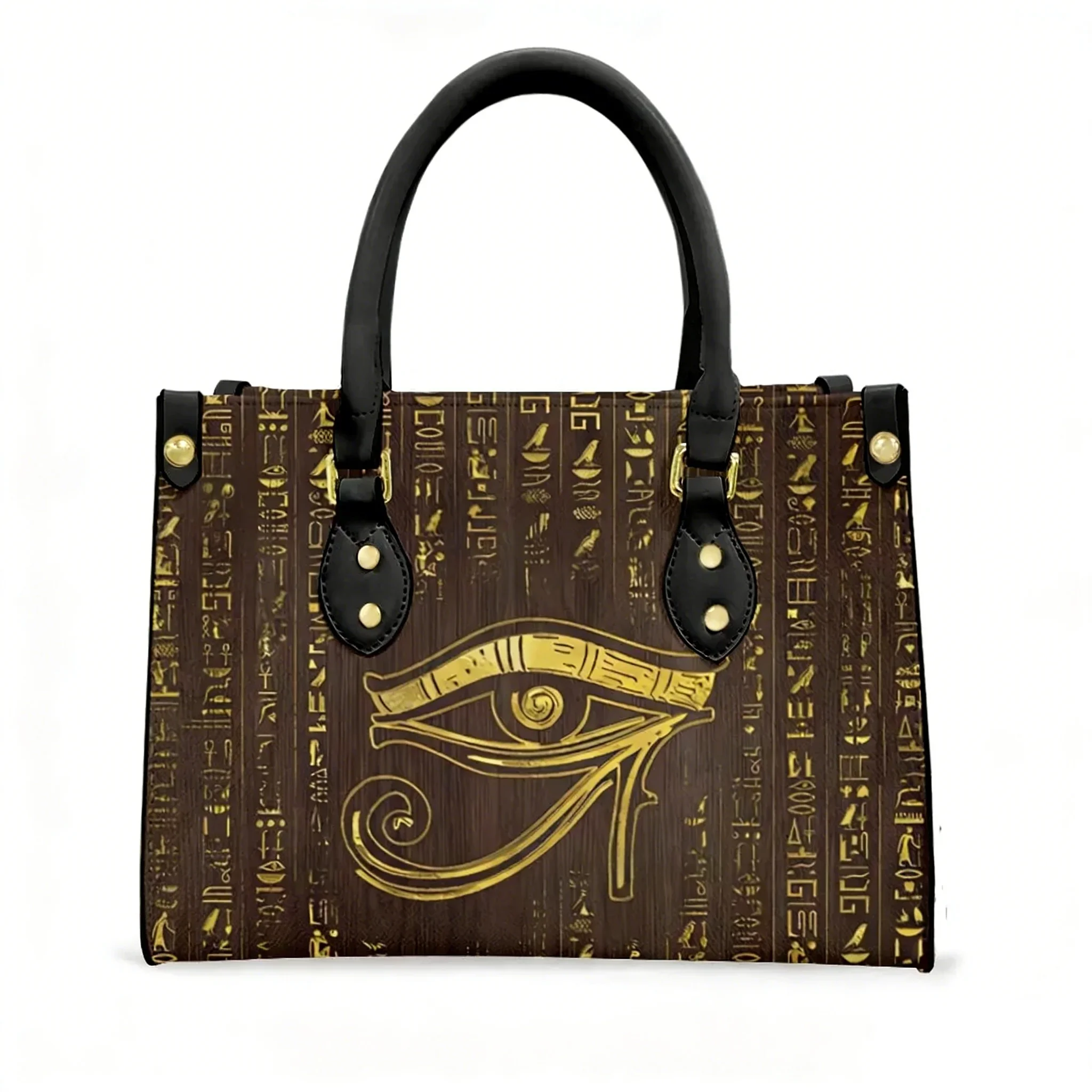 

Сумка-тоут «Глаз Гора» (Египетский Бог Гор) для женщин и мужчин, с возможностью персонализации текста и изображения, из искусственной кожи, для бизнеса, шопинга, подарков