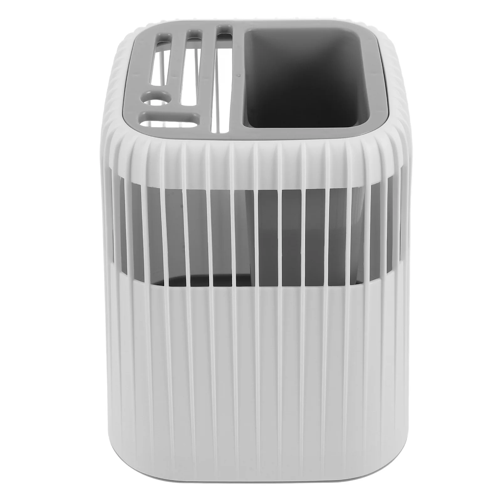 

1pcs Storage Rack Drain Silverware Flatware Cylinder Rotating Drying Container Space Saving White Kitchen Utensil Holder Utensil