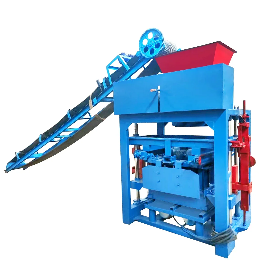 Automatic Hydraulic Cement Paver Brick Machine Making 4.5KW Clay Brick Production Line For Bricks