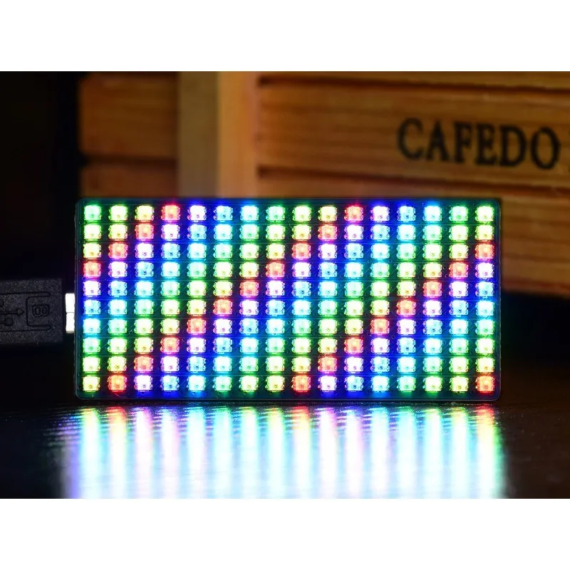 Panel de matriz LED RGB a todo color para RPI Raspberry Pi Pico 16X10 Grid RGB módulo LED Breakout HAT programable