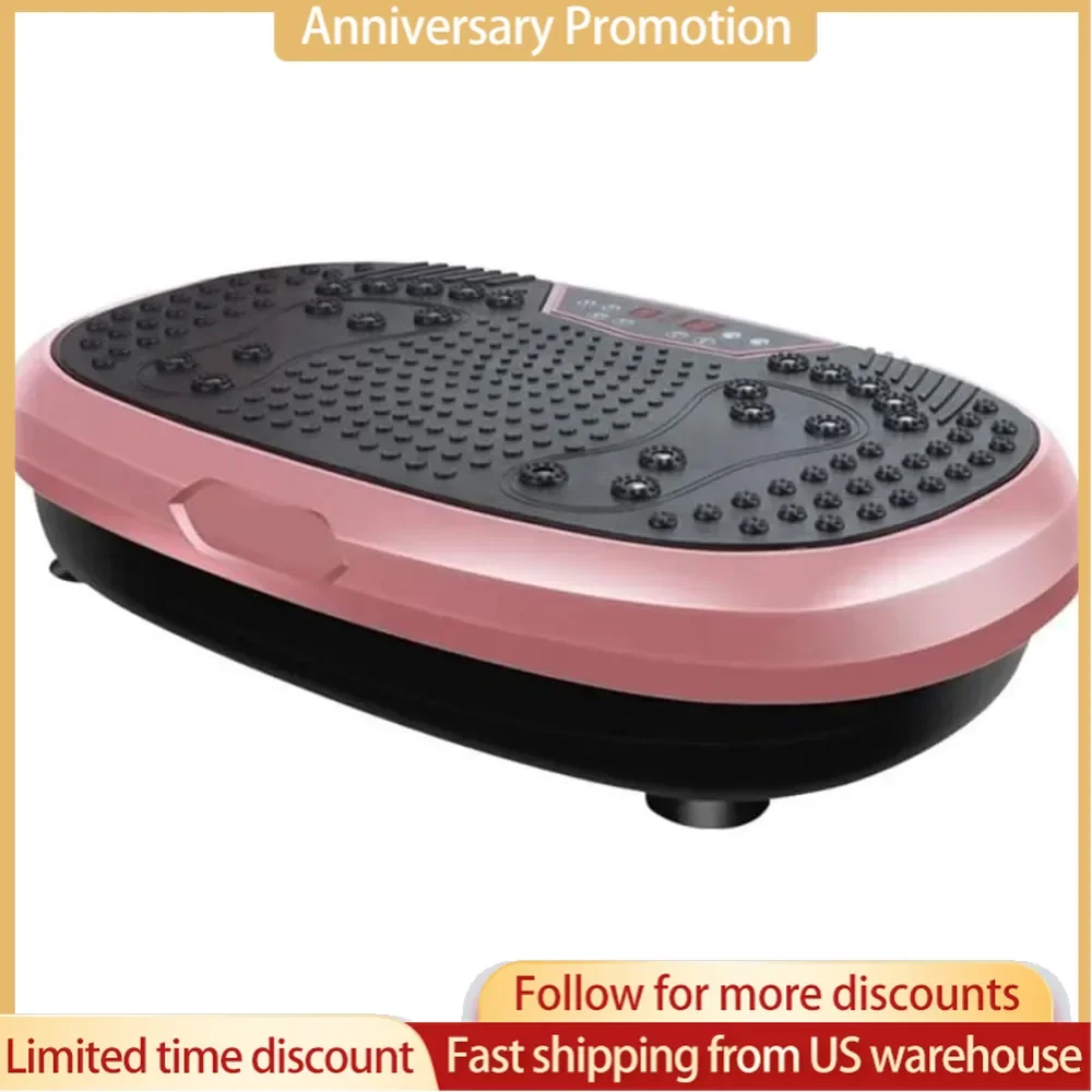 Fitness Vibration Plate - Whole Body Vibration Platform Exercise Machine - Home & Travel Workout Equipment for Weight Loss