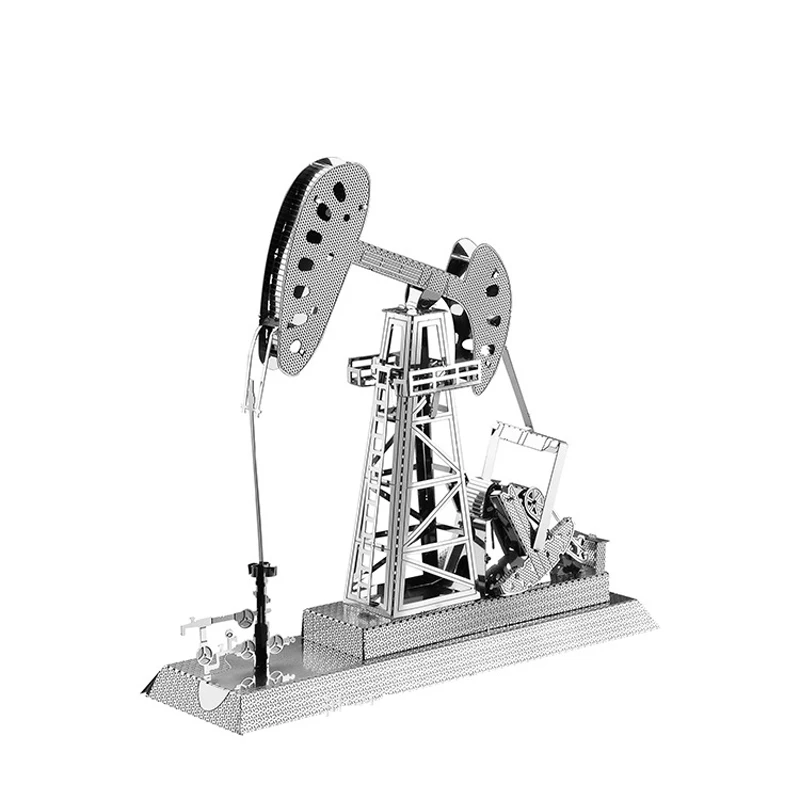 3D Metal Puzzle oil rigs DIY model KITS Assemble Jigsaw Puzzle Gift Toys For Children