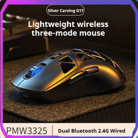 Yindiao G17 Wireless Bluetooth 6.3g Lightweight Hollow Design Rgb Light Effect Tpye-C Interface Gaming Mouse Suitable Home Use