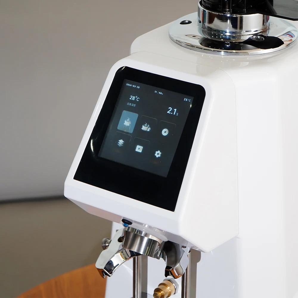 Professionele commerciële elektrische koffiemolen met grote capaciteit 74 mm snijder Roestvrijstalen koffiemolen voor winkel RV Home