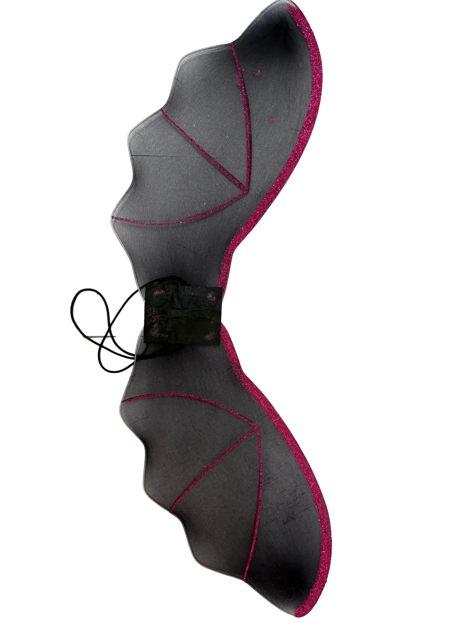 Kinder Mädchen Halloween Fledermaus Hexen Kostüm Komplettset mit Flügeln, Halskette, Socken, Netzstrümpfen und Handschuhen für Themenpartys – Detail 10
