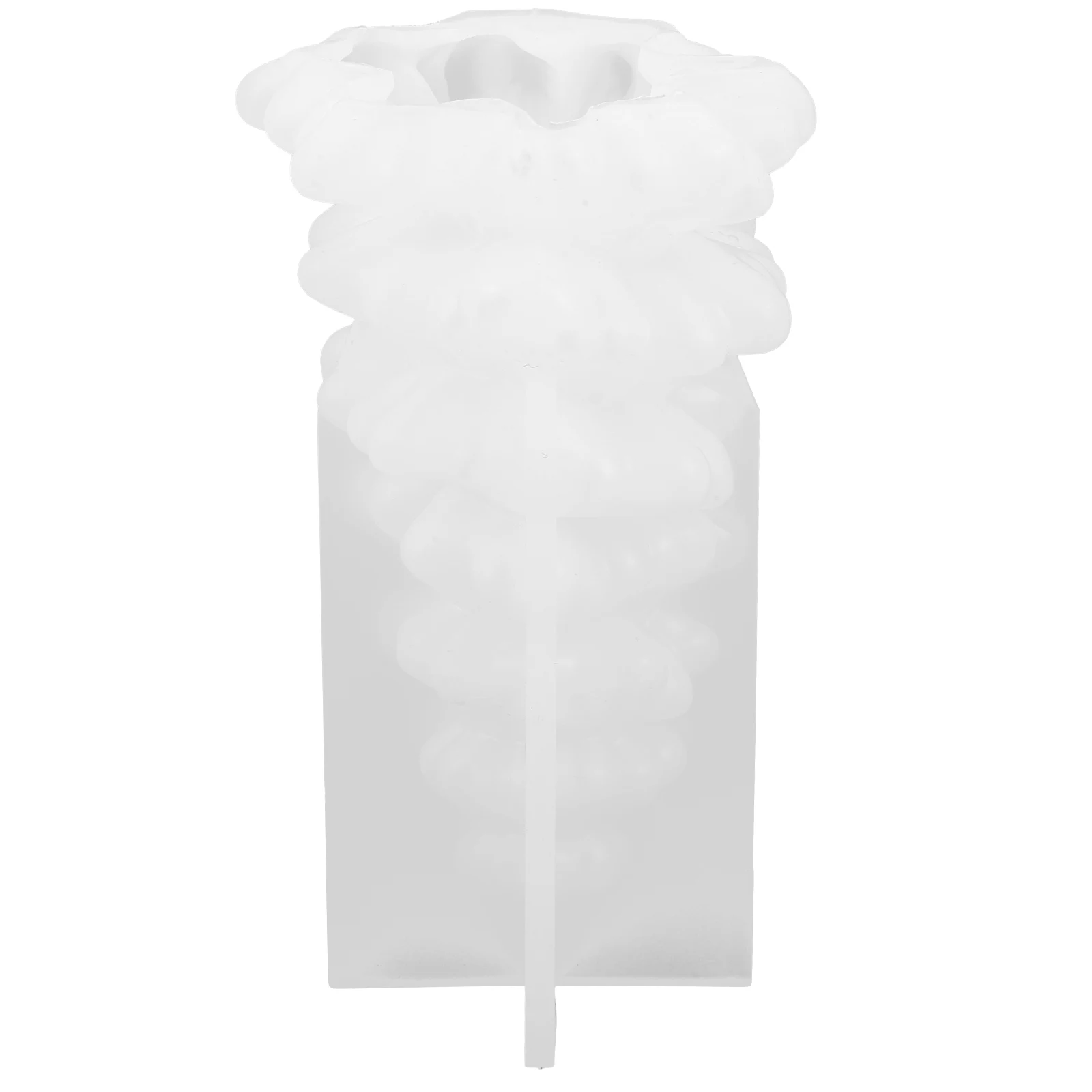 

Christmas Tree Mold Wax Molds Pillar for Making Bubble Silicone Soap White
