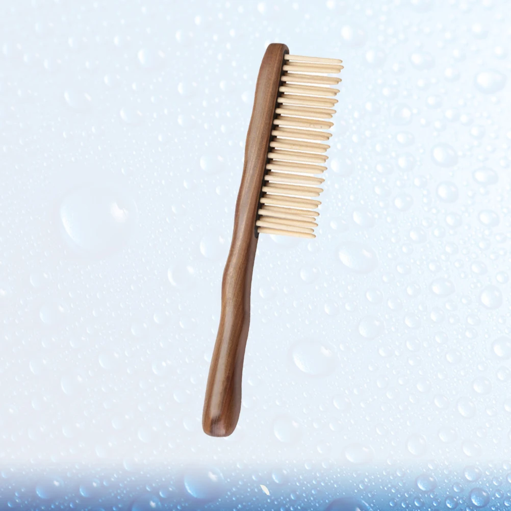 مشط تدليك من خشب الصندل للشعر وفروة الرأس بتصميم أسنان مغلقة ناعمة ومضاد للكهرباء الساكنة وغير قابل للخدش، مثالي للشعر اليومي #4