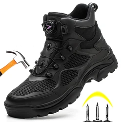 New Work Safety Shoes Men Safety Boots Anti-smash Anti-stab Work Shoes Sneakers Steel Toe Shoes Male Work Boot Indestructible