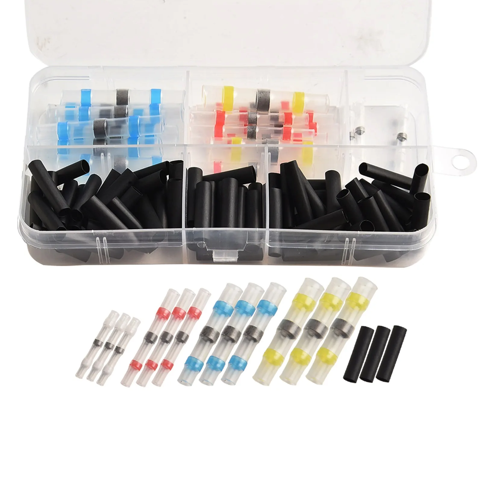 100pcs Connectors No Crimping Required Seal Sleeve Wire Waterproof Durability Fast Greater Pul Heat Shrink High Quality