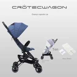 mini stroller Car Baby Handcart Lightweight, Ultra Light, Portable Folding, No Check in Station Wagon Baby