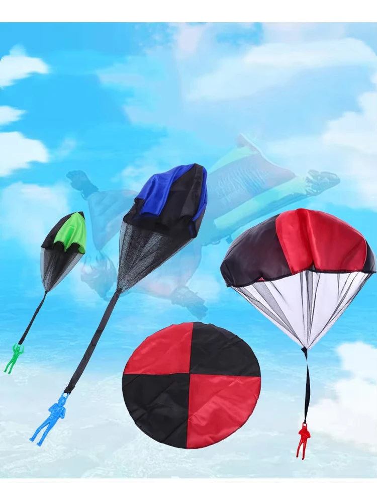 

Outdoor Kids Hand Throwing Parachute Flying Toy Children Educational Parachute Sport With Figure Soldier Fun Play Game