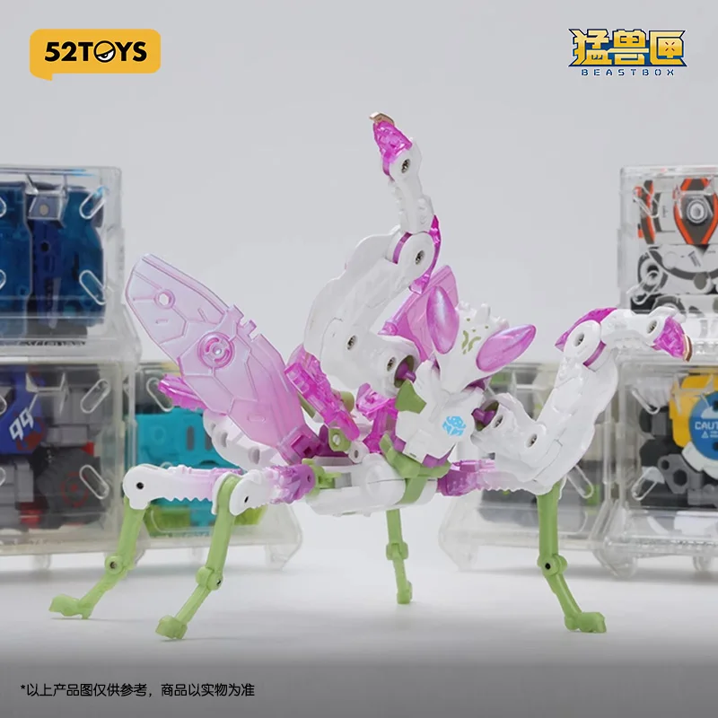 Gran oferta, 52 juguetes, serie de cajas de bestias auténticas, mantis de loto, modelo de juguete transformador, juguete coleccionable, regalo de cumpleaños y Navidad en stock