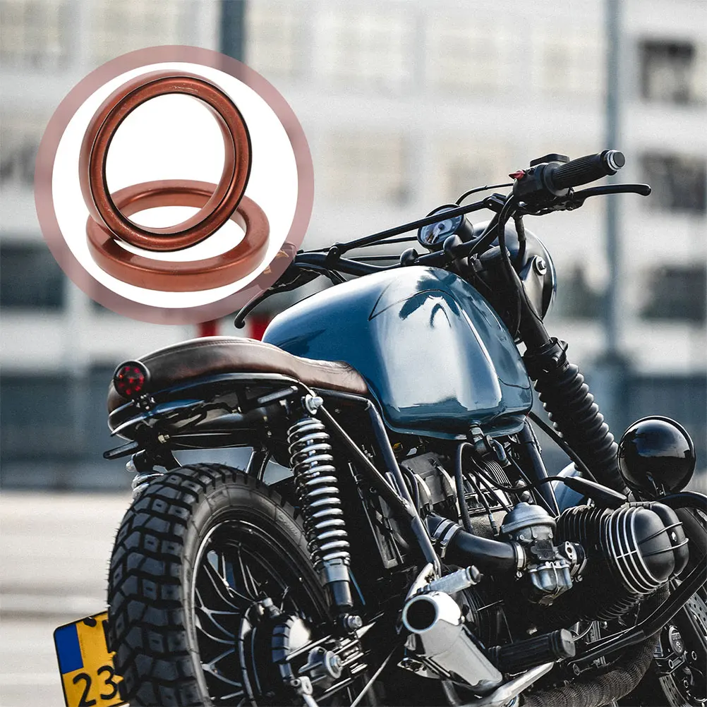 

4 Pcs Exhaust Pipe Gasket Flange Motocross Car Accessories Light Brown Automotive Gaskets