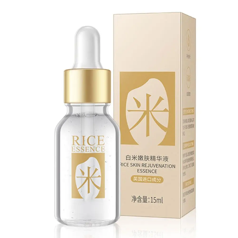 15Cm Witte Rijst Whitening Serum Gezicht Hydraterende Stevige Rimpel Acne Huidlijnen Anti Behandeling Anti Fijne Crème Gezicht Helder Een R6d1