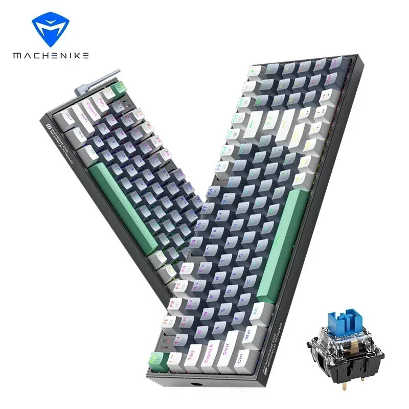

US.EU K500 Mechanical Keyboard Wired Gaming Keyboard Hot Swappable 94 Keys with RGB BackLight for Mac Windows Desktop