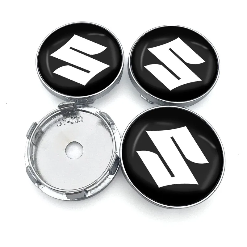 

4Pcs Car Emblem Wheel Hub Center Stickers Accessories For Suzuki Swift Grand Vitara Jimny SX4 Alto AX100 Liana Gsxr 750 Samurai