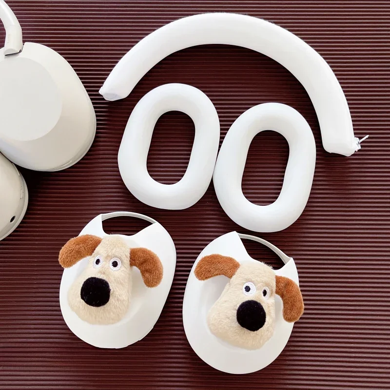 Sony WH-1000xm4 Case Dog Headphone Case WH-1000xm5 Accessory Custom Cute Earphone Case Earmuffs Head Beam Protective Cover Gifts