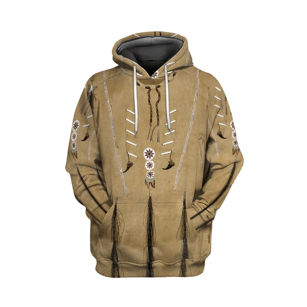 

Men's Hoodie 3D Printing Retro National Style Top Spring And Autumn Men And Women Fashion Casual Street Oversized Sweatshirt Top