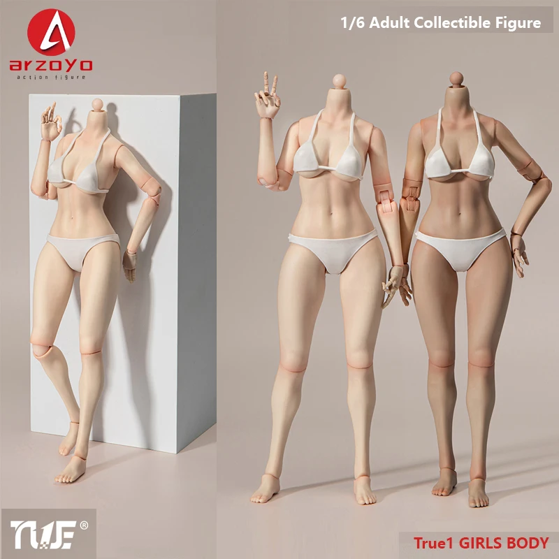 

2025 Q3 True1Toys EC3027 EC3028 1/6 Narrow Shoulder Fully Articulated Joints Hands 12" Female Soldier Action Figure Body Model