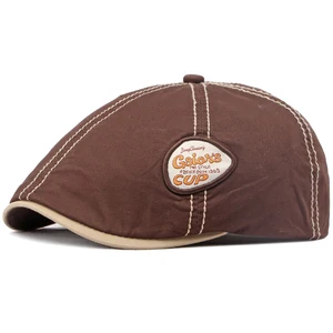 ht4661 베레트 모자 남성 여자 새로운 봄 여름 햇볕 선집 모자 팔각형 모자 빈티지 베레트 모자 조절 가능한 아이비 플랫 캡 남성 베레모 10 최고의 판매 베레트 모자 - №3