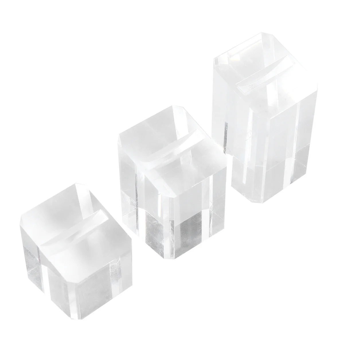 

3 шт., акриловая стойка для колец, держатель для акриловых колец премиум-класса, подходит для ювелирного магазина, реквизит для фотосессии, подставка для колец