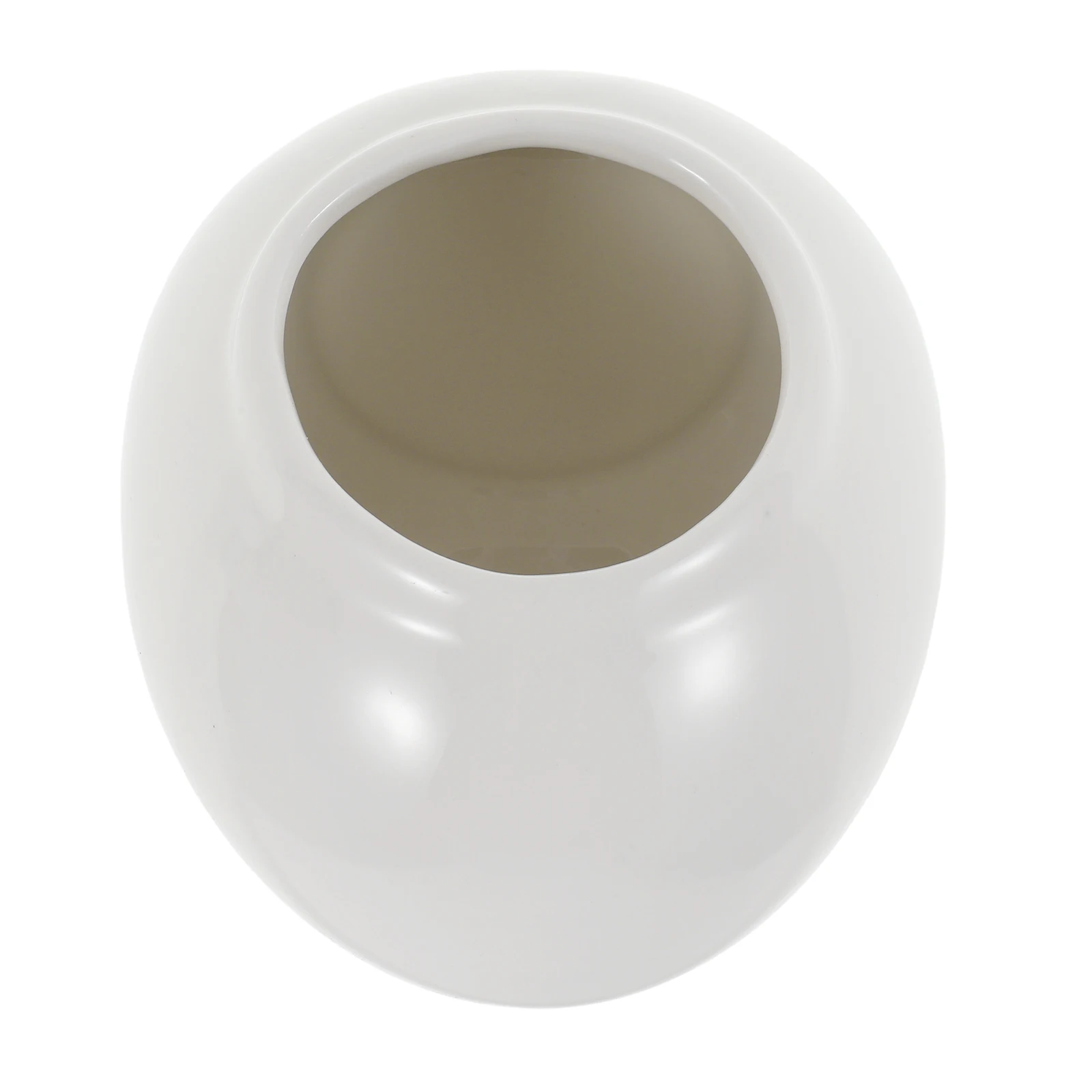 

Ceramic Salt Cellar Egg Shaped Salt Pig Modern Container Sugar Jar for Spices Seasoning Pepper Condiment Vinegar Countertop