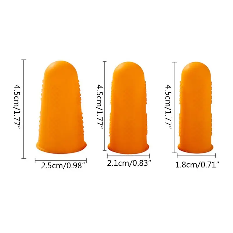 5 шт., силиконовая крышка на палец, теплоизоляционная защита для пальцев, Нескользящая для скрапбукинга, рукоделия, глажка,