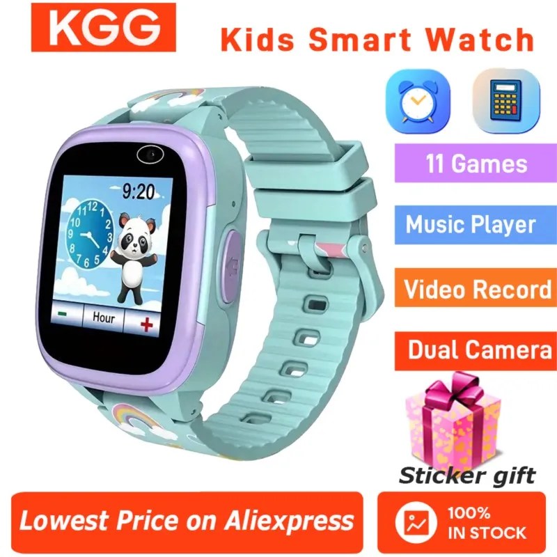 

Детские умные часы, 11 игр, двойная камера, 1,44 IPS, сенсорный экран, игровой видео, музыкальный плеер, секундомер, шагомер, детские часы, подарки