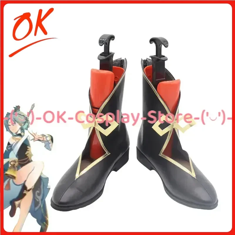 

[На заказ] Genshin Impact Madame Ping аниме игра костюм для ролевых игр реквизит Хэллоуин карнавальная вечеринка ботинки из искусственной кожи