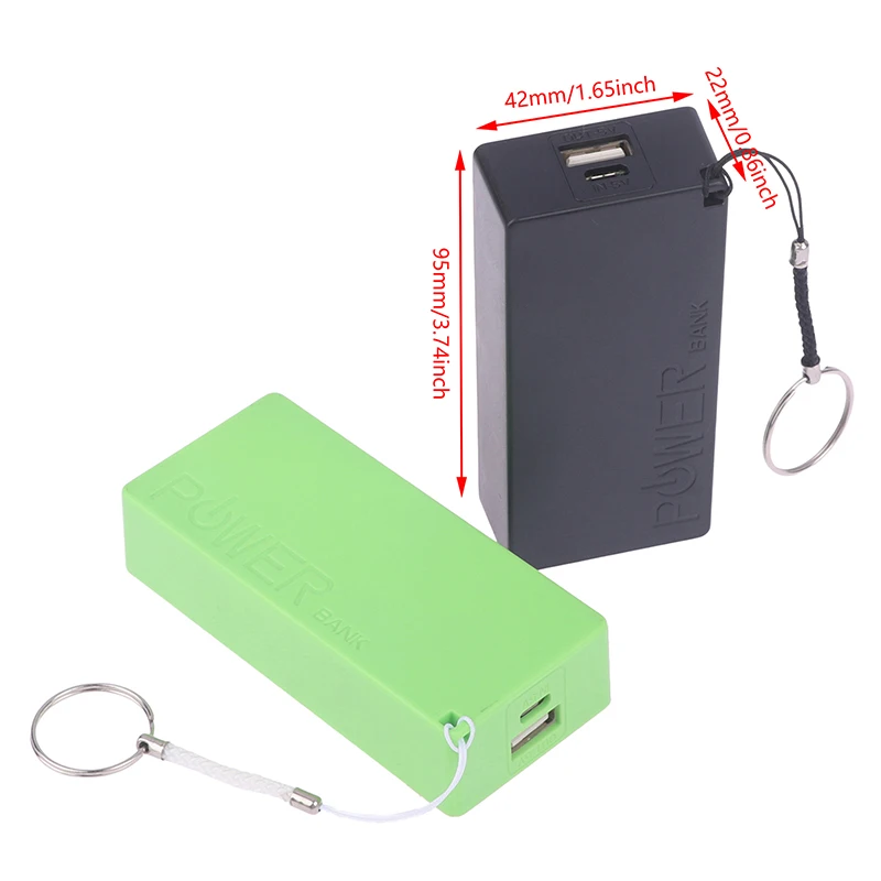 Cargador de batería portátil USB, caja de almacenamiento DIY para teléfono, MP3, carga electrónica, 18650, 5V, 1A